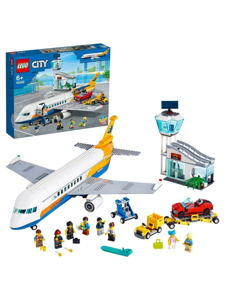 60262 Конструктор LEGO City Passenger Aeroplane Пассажирский самолёт 669 деталей  #1