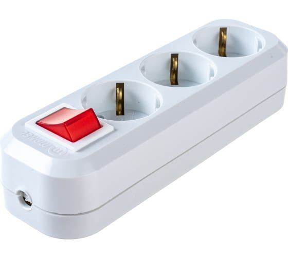 Колодка удлинителя 3-м, с заземлением, с выключателем MAKEL MGP 211 ...