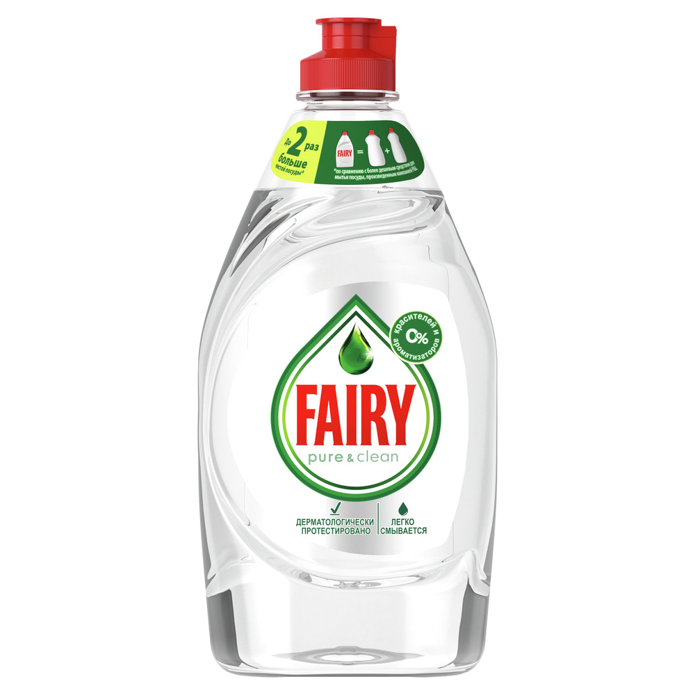 Fairy Pure&Clean Средство для мытья посуды 450 мл #1