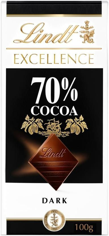 Lindt Excellence темный шоколад 70% , 100 г - срок 12.2024 - купить с ...