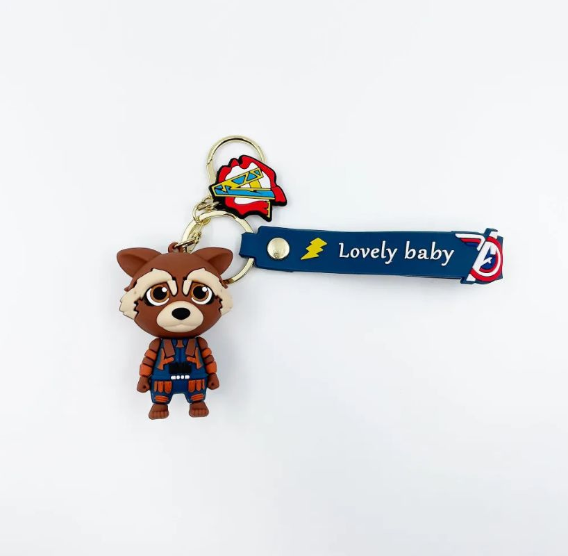 Брелок Марвел Енот Ракета, Marvel, для ключей, для сумки, для рюкзака ...