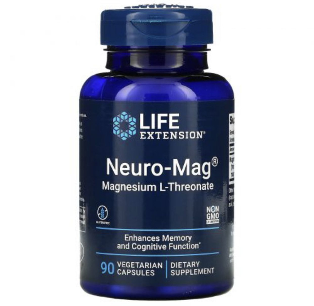 Life Extension, Neuro-Mag, Магний L-треонат, 90 капсул #1