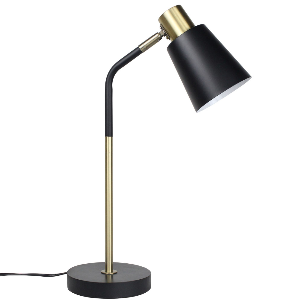 Лампа настольная, светильник настольный под лампу Е27 60 Вт черный TM ...