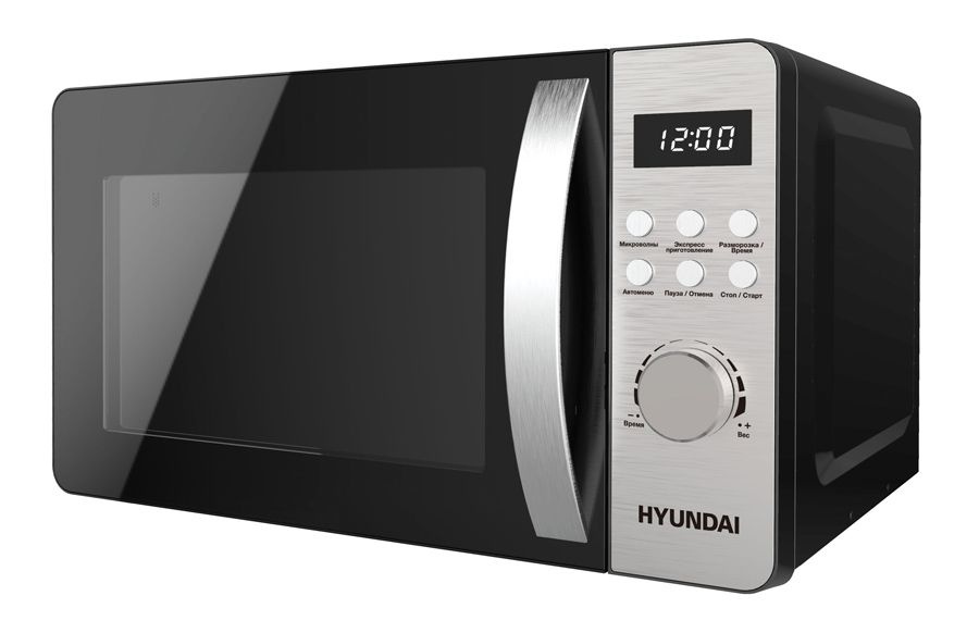 Микроволновая Печь Hyundai HYM-D2071 20л. 700Вт черный/серебристый  #1