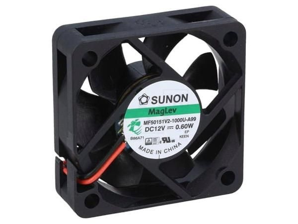 Вентилятор SUNON MF50151V2-A99-A, 12 В DC, 50 x 50 x 15 мм, подшипник Vapo, 21,97 куб.м/ч, 29 дБА  #1