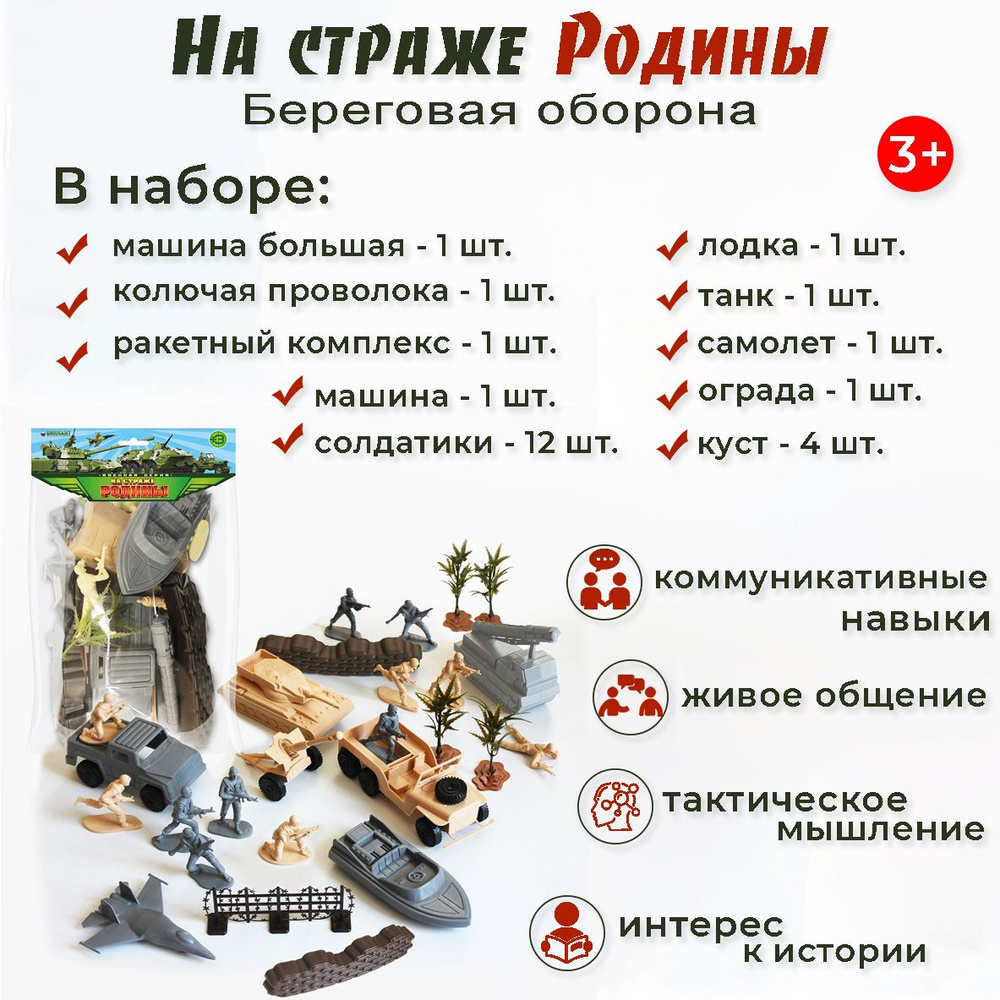 Игровой набор для мальчиков Береговая оборона Биплант/игрушки для  мальчиков/военная техника игрушка