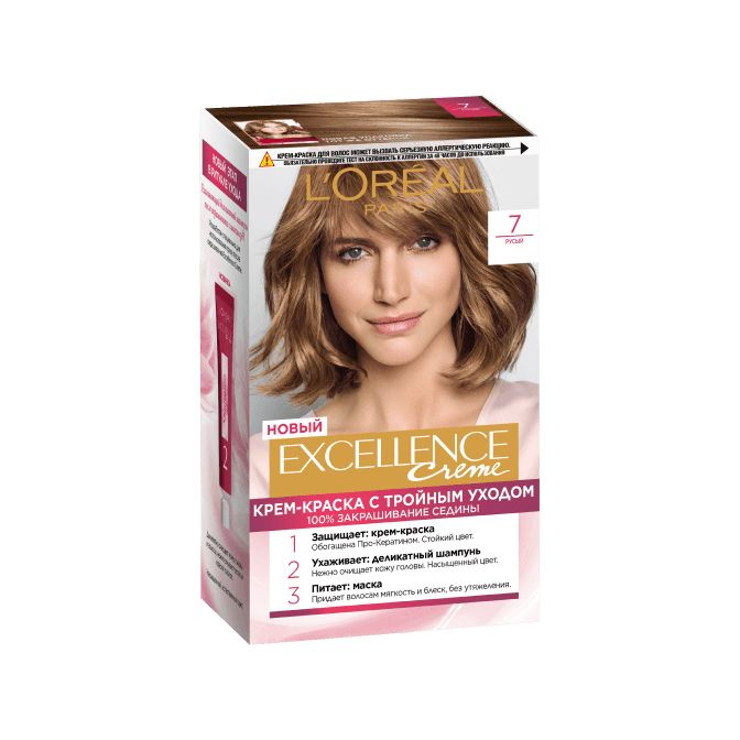 Краска для волос Loreal Paris Excellence оттенок 7 русый - купить с ...