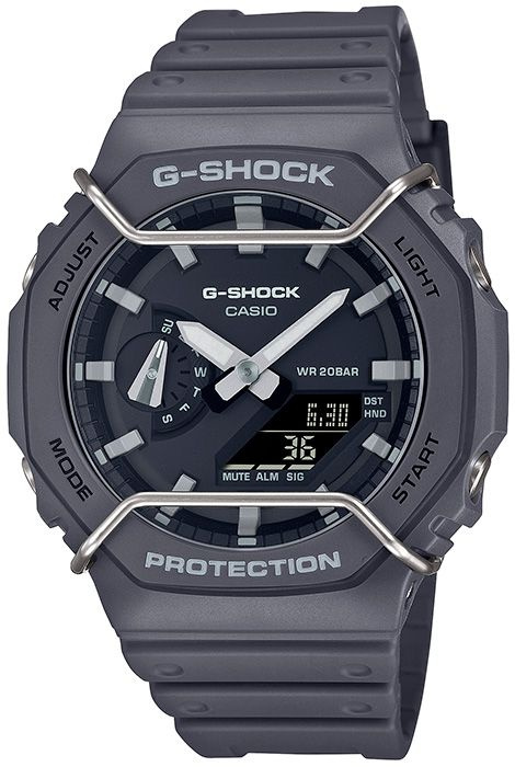 Противоударные мужские наручные часы Casio G-Shock GA-2100PTS-8A с подсветкой, будильником и секундомером #1