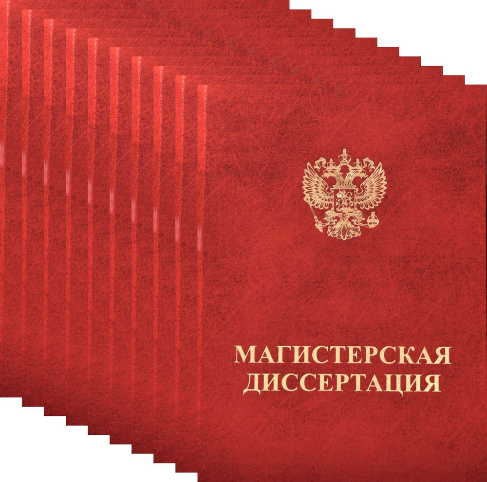 Папка для Магистерской диссертации с конвертом для CD. Переплет на ленту. 10шт  #1