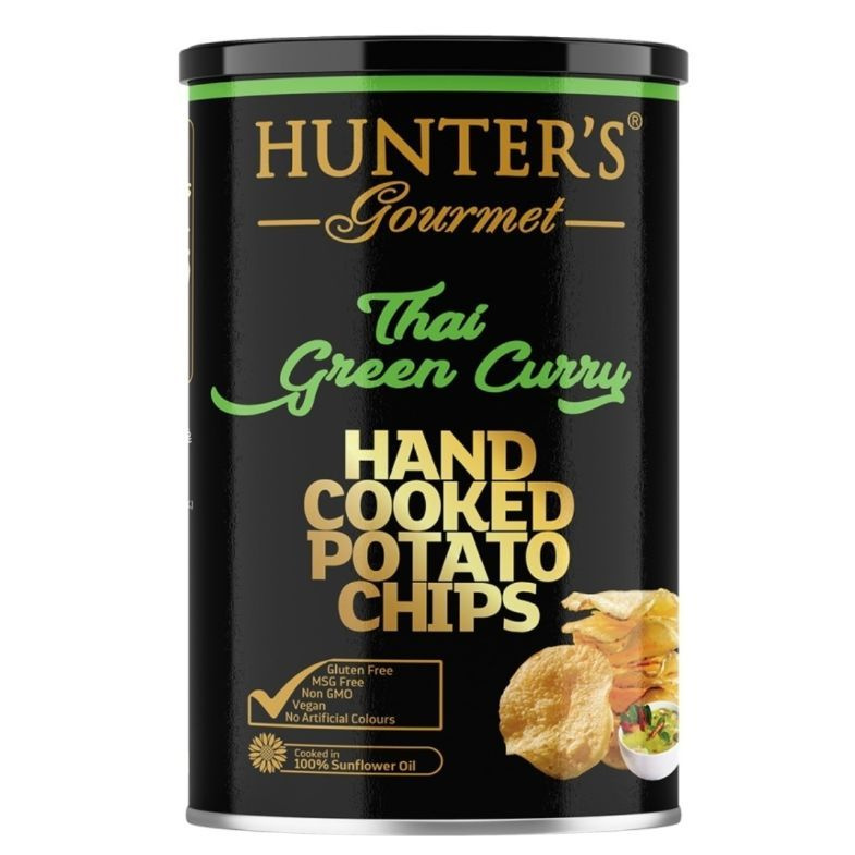 Картофельные чипсы натуральные, приготовленные вручную Hunter's Gourmet со вкусом "Тайский Зеленый карри", #1