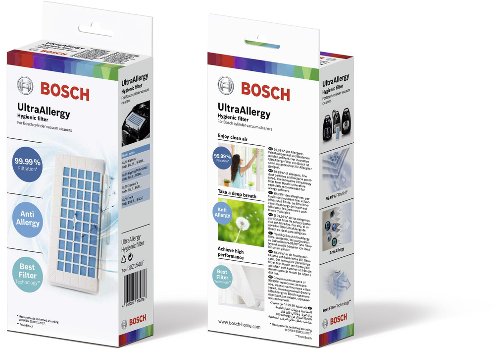 Фильтр UltraAllergy для пылесоса Bosch 17004549 F1C5, для BGL8.. #1