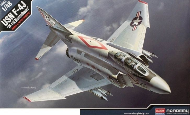 Сборная модель Academy 12323 Самолет USN F-4J VF-102 Diamondbacks (1:48) #1