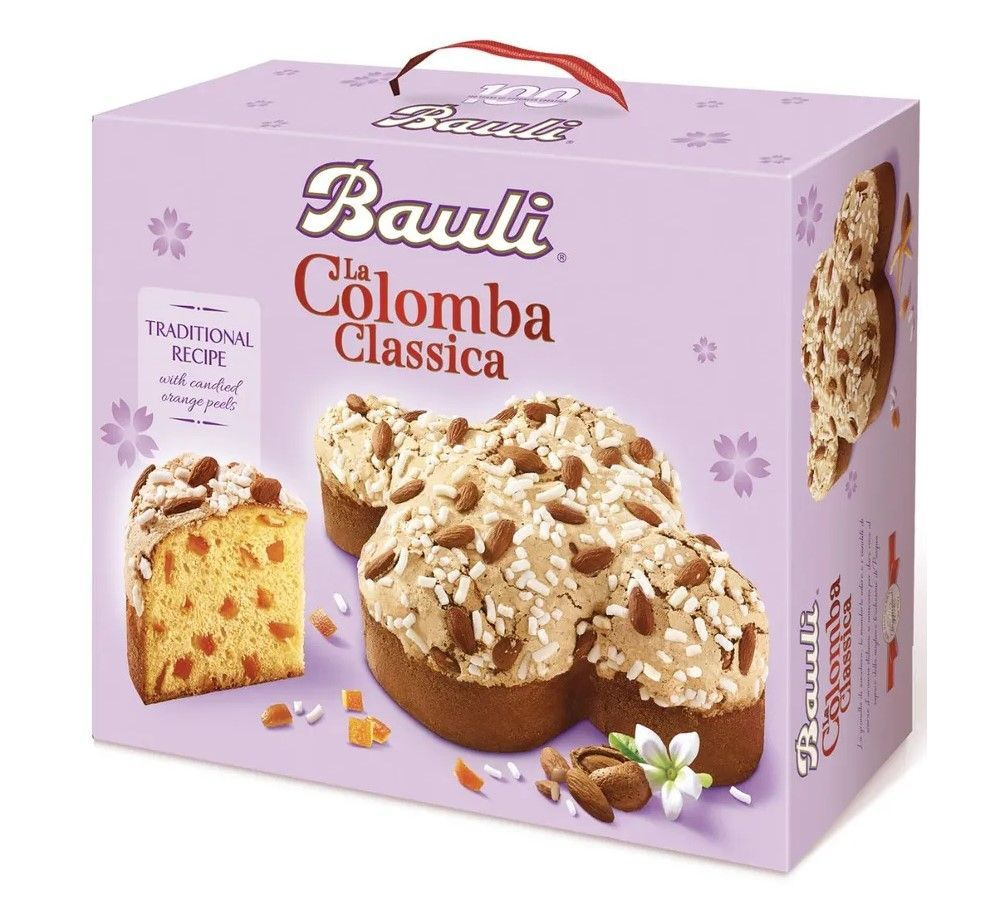 Пасхальный Кулич Bauli La Colomba Classicа Коломба Классическая, в форме  голубя, с цукатами и миндалем, Италия, 500 г