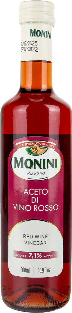 Уксус Monini Aceto di vino rosso Винный красный, 500мл - купить с ...