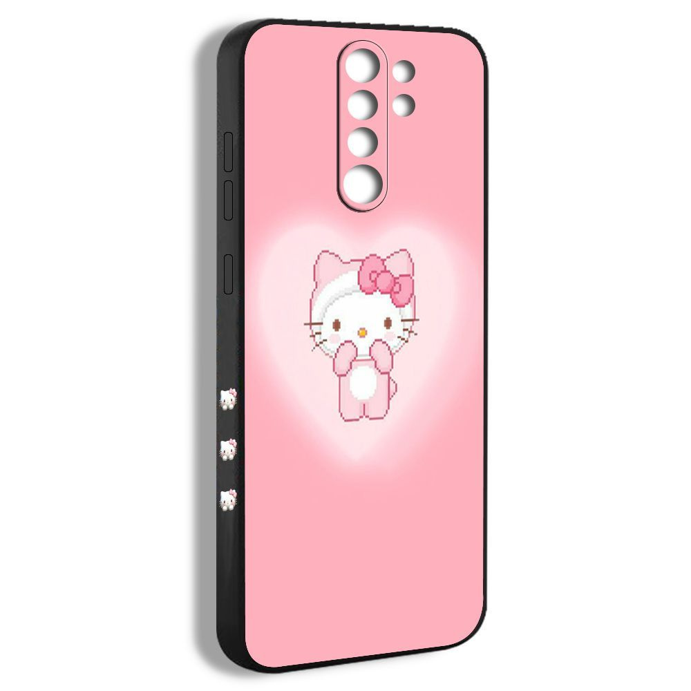 чехол для смартфона Подходит для Xiaomi Redmi 9(CN) Hello Kitty Пинк милый котенок  розовый FZA07 - купить с доставкой по выгодным ценам в интернет-магазине  OZON (814042186)