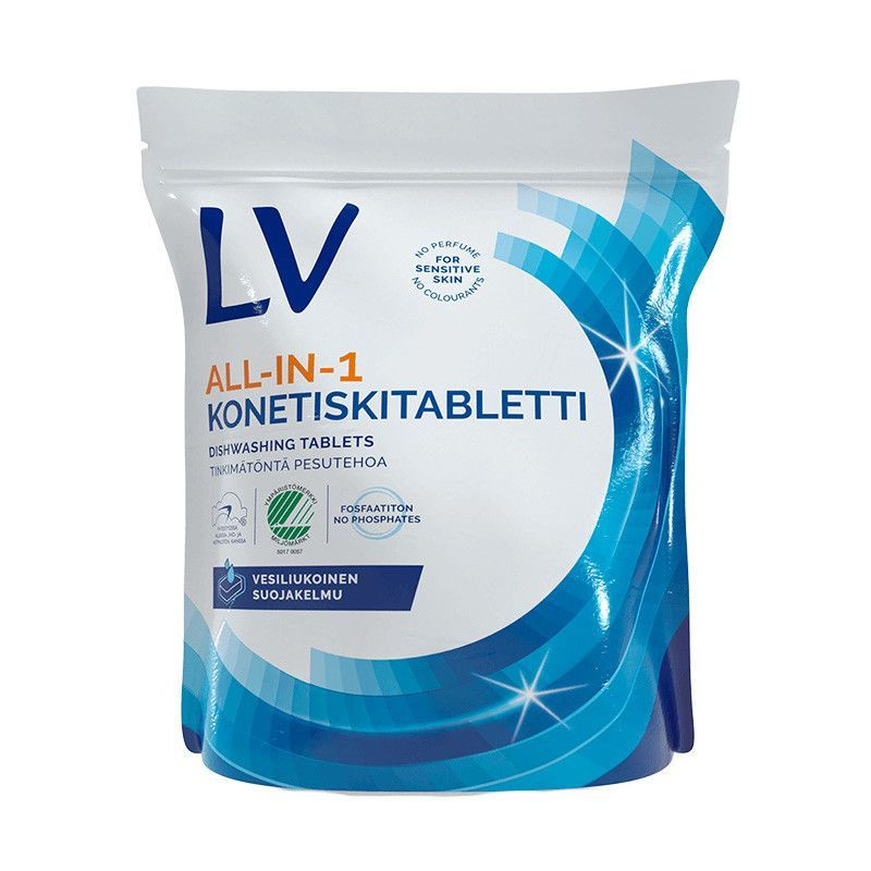 Таблетки для посудомоечной машины LV, эко средство для мытья и очистки ...
