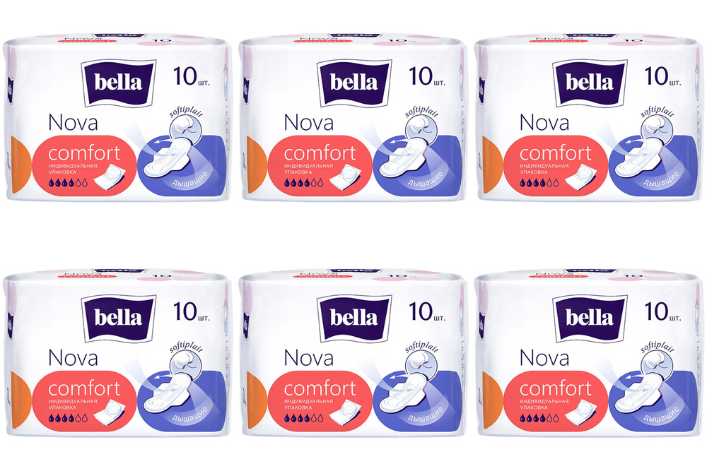 Bella, Прокладки гигиенические Nova Comfort, 10 шт/уп, 6 уп #1