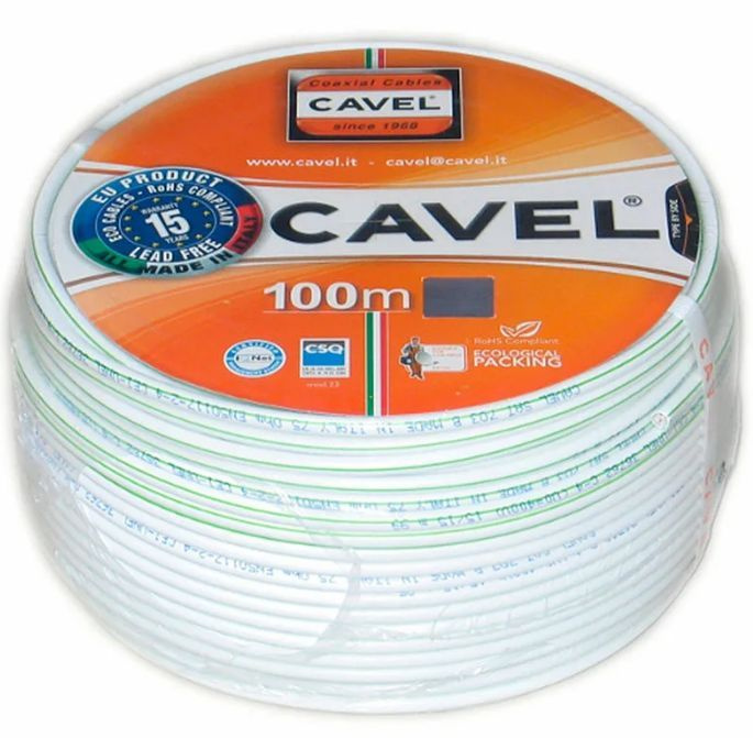 Кабель Cavel SAT 703 B белый1 - купить по низкой цене в интернет ...