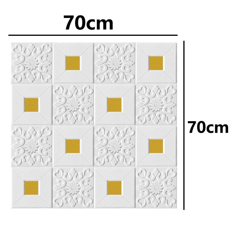 Самоклеящиеся Обои - 70CMx70CMx1pc, Мягкие, 3D, Интерьер, Декоративные Наклейки  #1