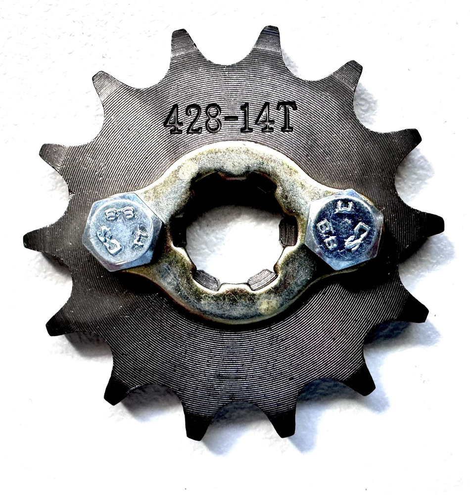 Звезда ведущая питбайк мопед альфа орион 428 шаг 14 зубов комплект с ...