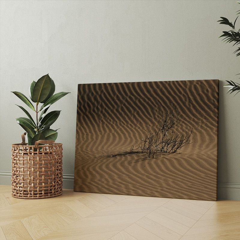 Интерьерная картина на холсте Пустыня - Песок и сухая трава 30x22 -  купить по низкой цене в интернет-магазине OZON (954277710)