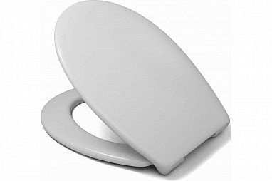 Крышка-сиденье для унитаза Haro Перка "Perca" 534043 (термопласт, микролифт с эксцентриком, белое)  #1