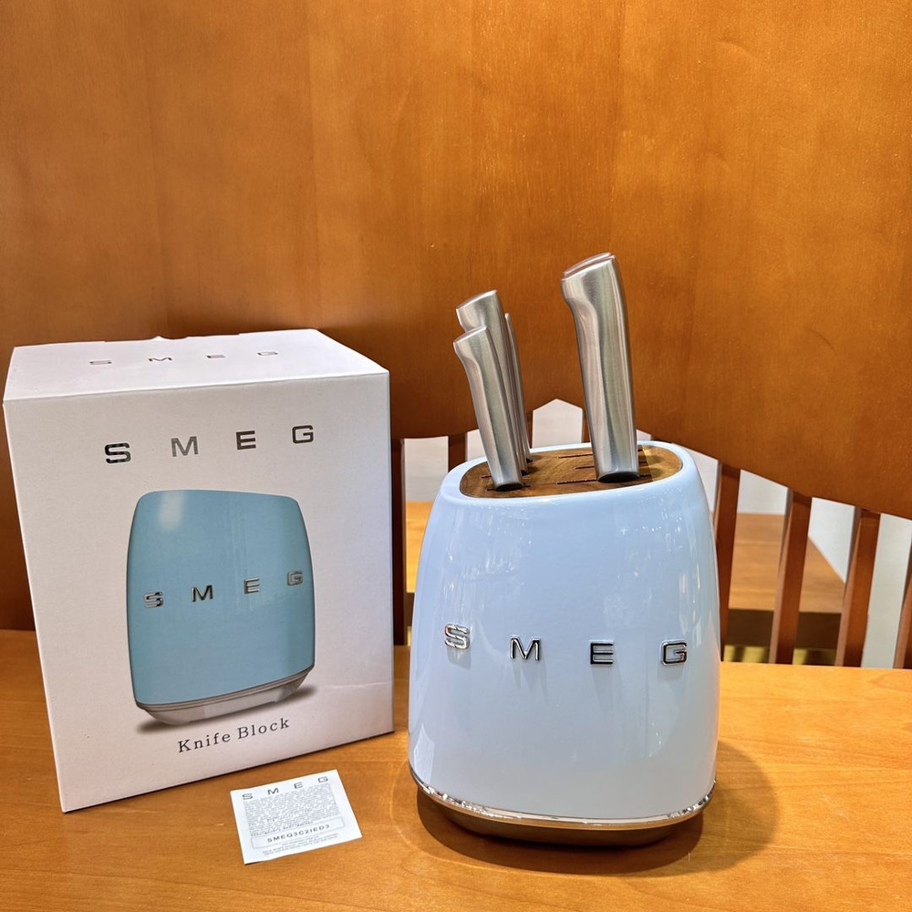 Набор кухонных ножей Smeg, Высокоуглеродистая сталь купить по низкой ...