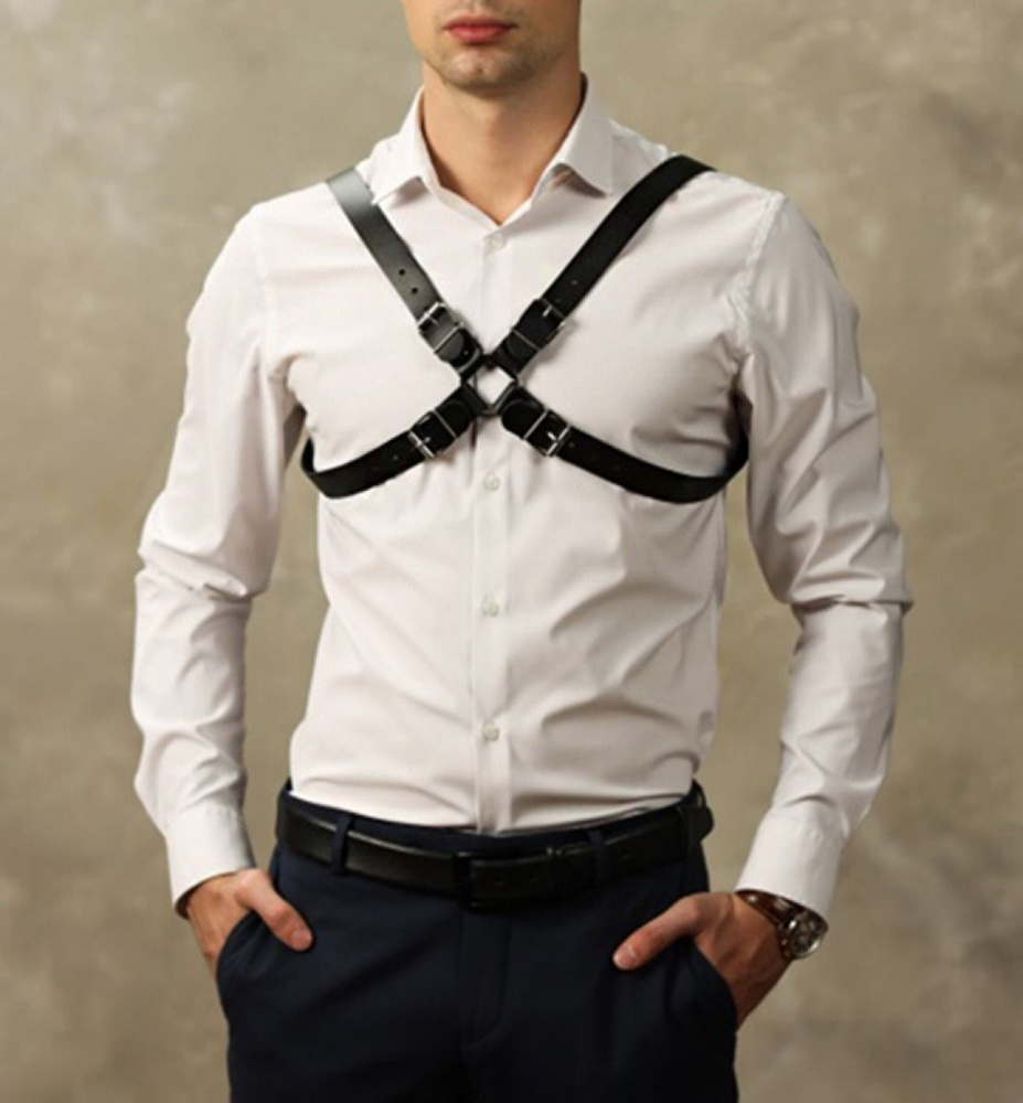 Мужская портупея из натуральной кожи №6 - купить с доставкой по ...