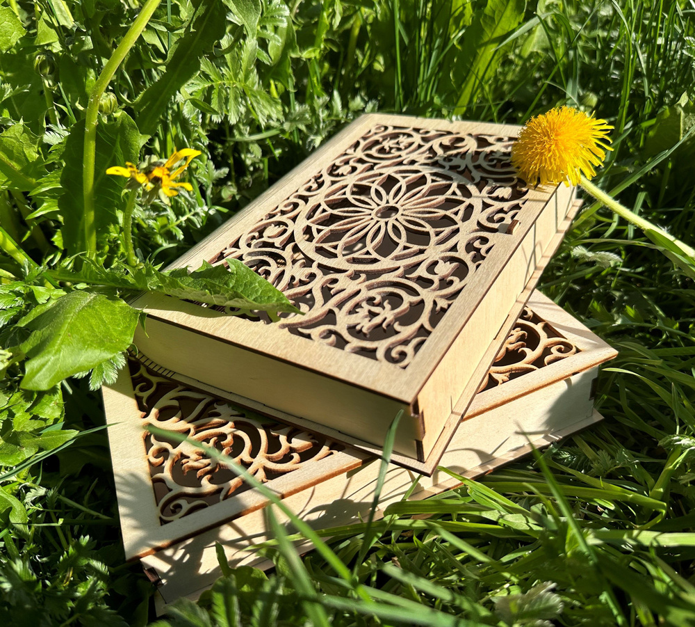 Шкатулка-книга Универсальная "Ажурная", 1 шт купить по выгодным ценам в ...