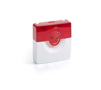 Оповещатель светозвуковой Рубеж ОПОП 124-7 24В (корпус бело/красный ...