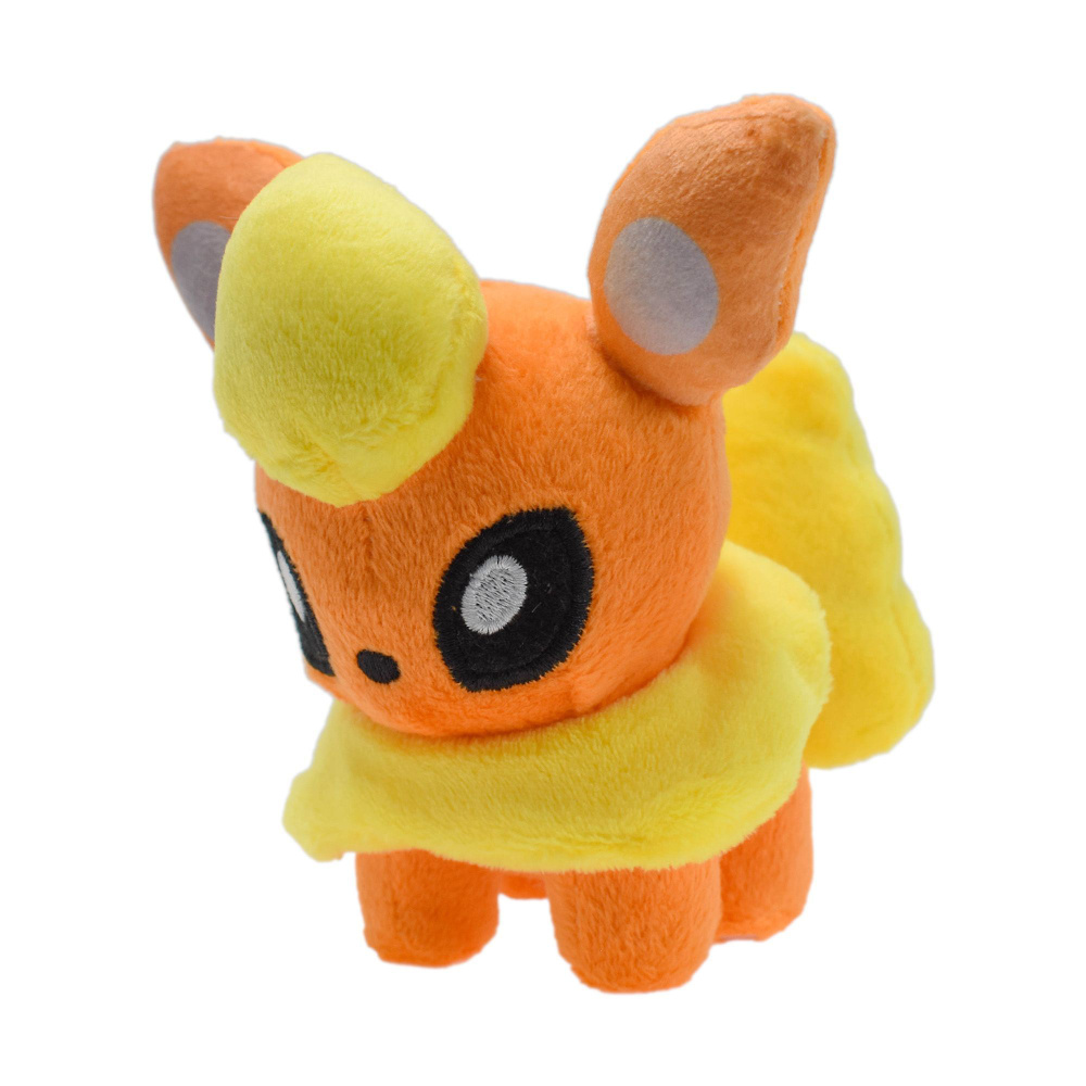 Покемоны плюшевые игрушки/ Pokemon plush toy Flareon 10 cm /Мальчик и  девочка.