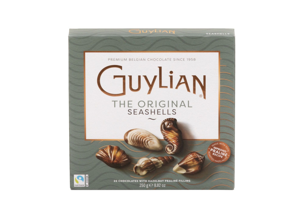 GUYLIAN Шоколадные конфеты Морские Ракушки из Бельгии с начинкой пралине без пальмового масла  #1