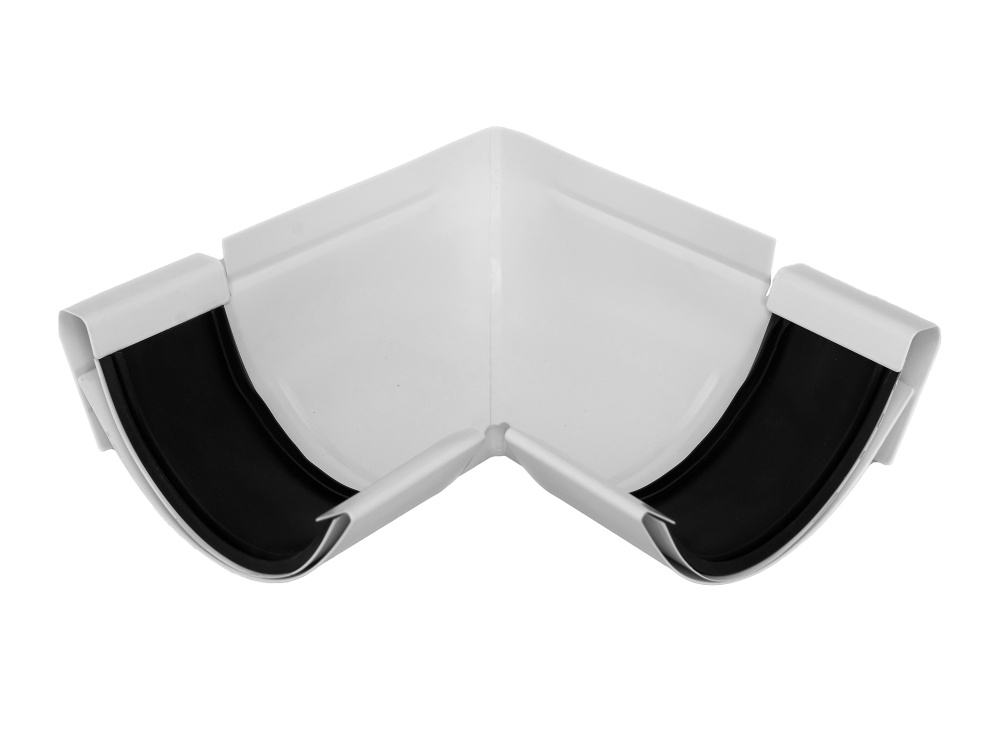 Угловой желоб, 100, с соединителями, цвет белый - купить с доставкой по ...