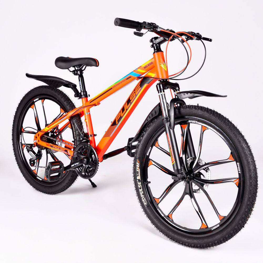 Горный велосипед PULSE, скоростной, дисковые тормоза, литые диски, 26 ...