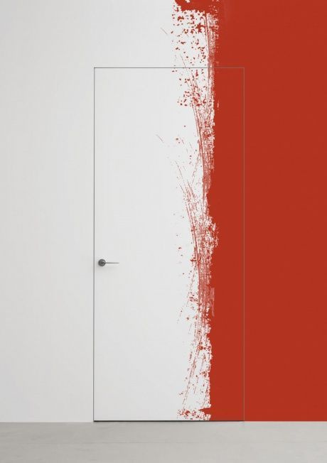 Дверь межкомнатная Серебристый (на себя, петли справа), МДФ, 700x2000, Глухая  #1