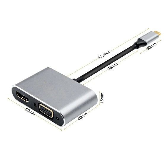Кабель USB Type-C, VGA (D-Sub) DM-Multiport-Adapter - купить по низкой ...