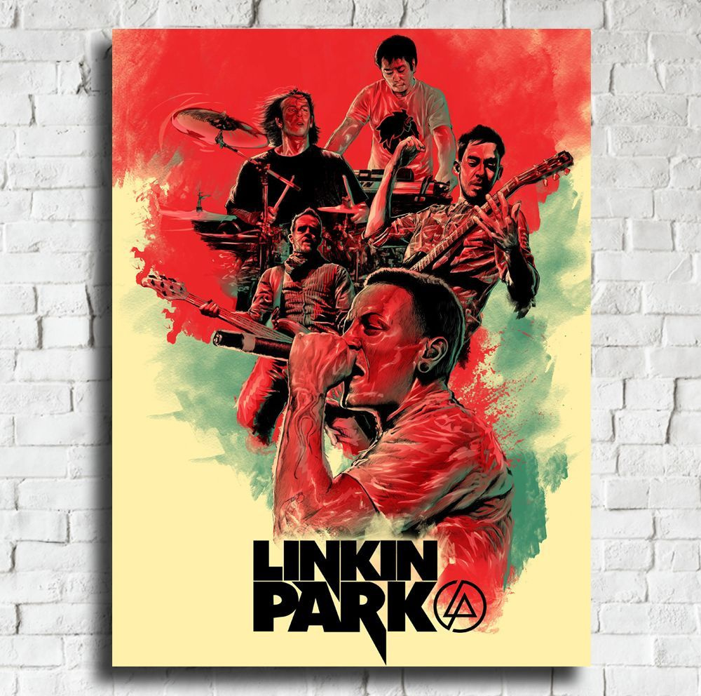 Постер Linkin park - 30х40см, Плакат Линкин парк, арт.1