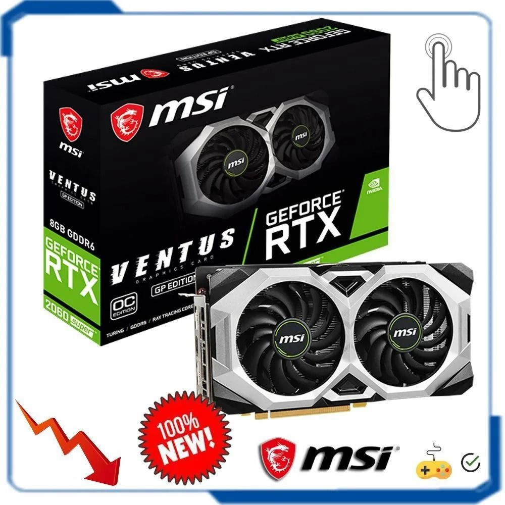 Видеокарта MSI GeForce RTX 2060 SUPER, 8 ГБ - купить по низким ценам в  интернет-магазине OZON (1584883482)