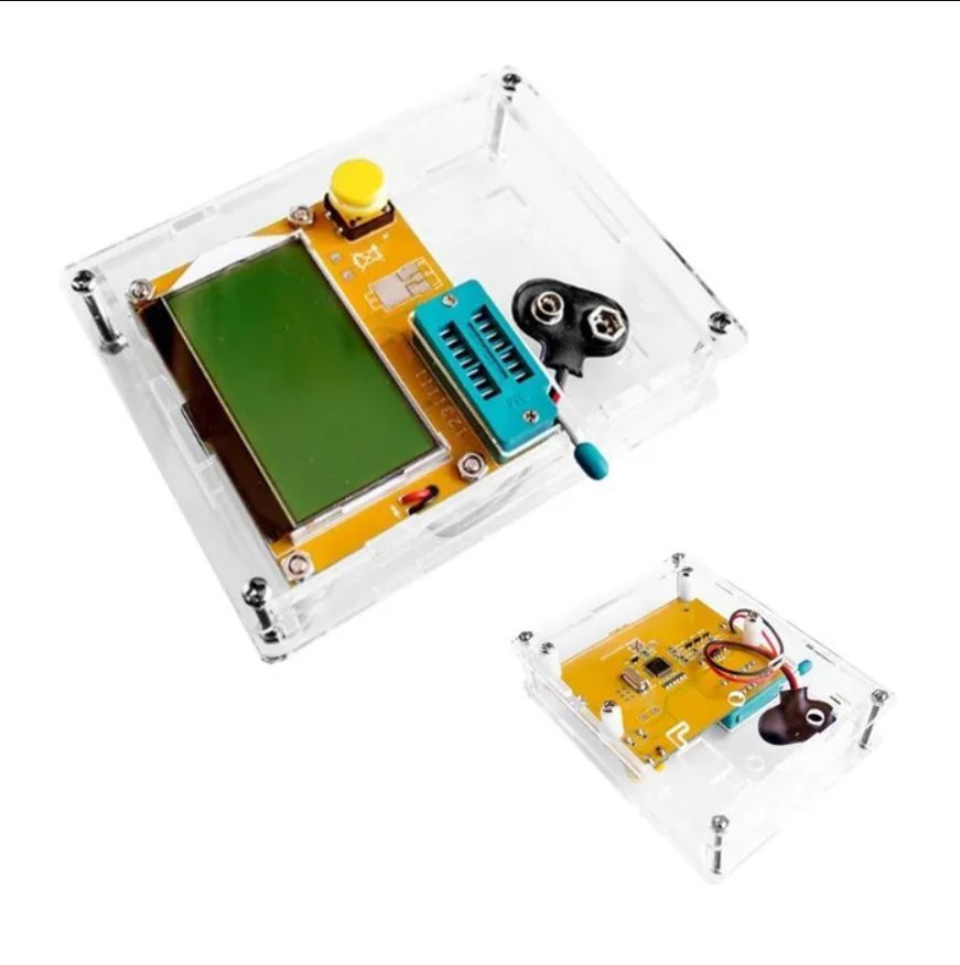 Цифровой транзистор-тестер LCR-T4 ESR MEGA328P с корпусом из акрила ...