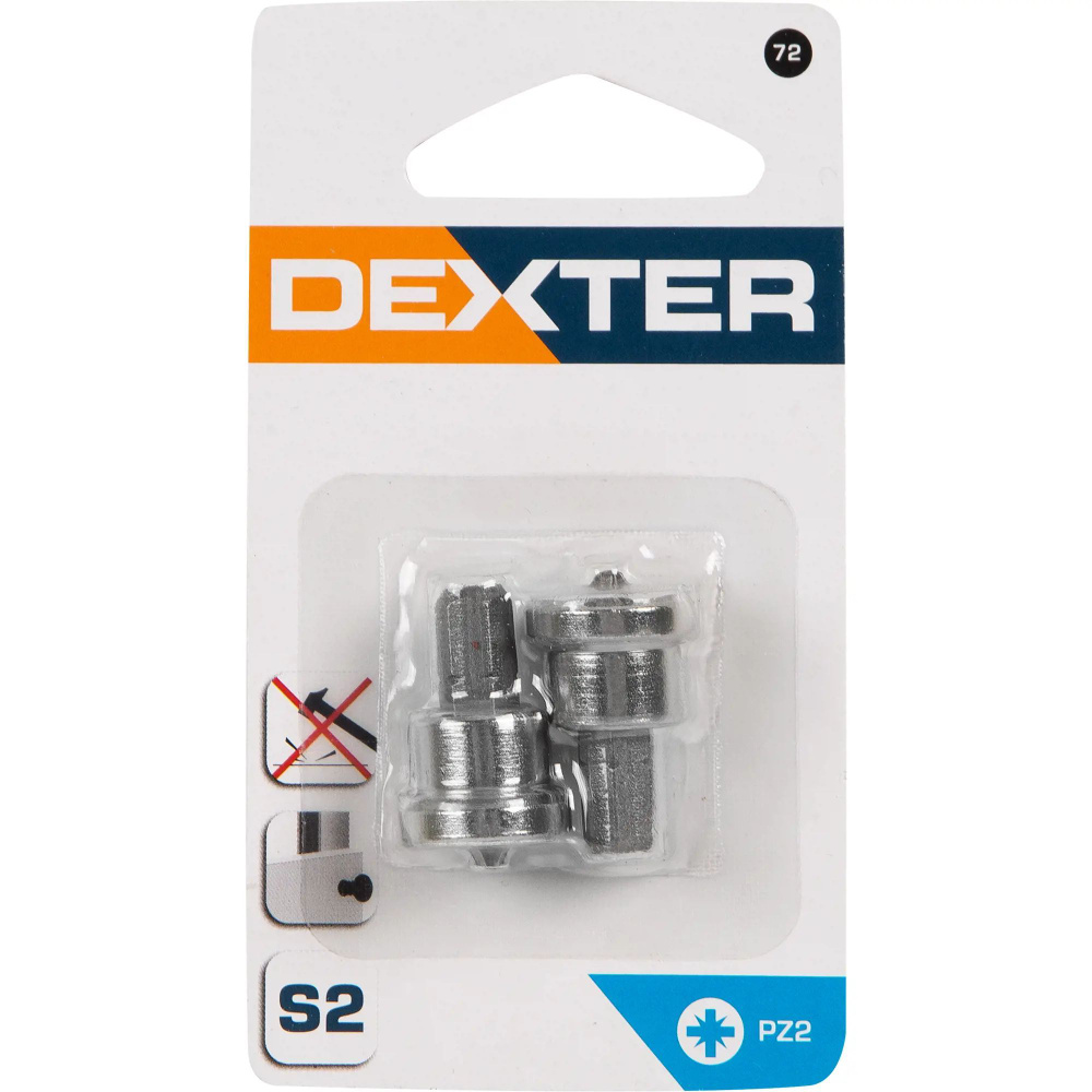 Бита для гипсокартона Dexter XM72DT-3 PZ2x25 мм, 2 шт. #1