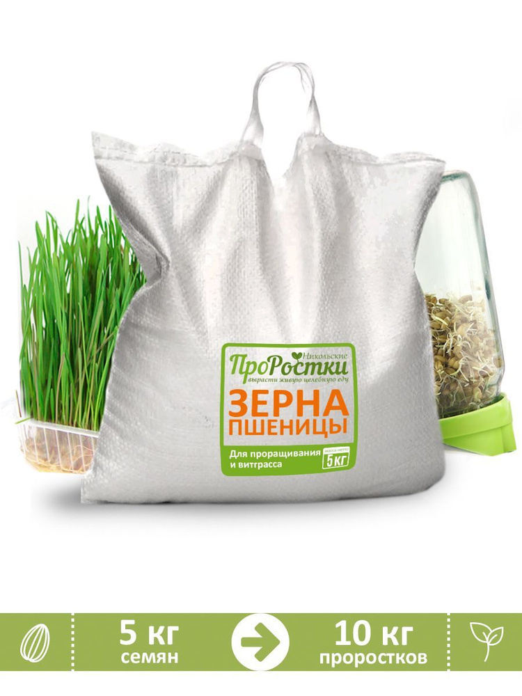 Пшеница для проращивания (на проростки и витграсс), 5 кг - купить с ...