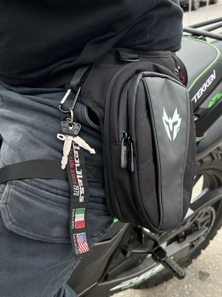 Motolike мотосумка на пояс или бедро черно-белая - купить по доступной ...