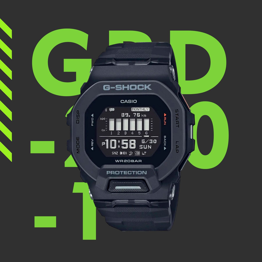 Часы G-Shock GBD-200-1E с функцией Bluetooth #1