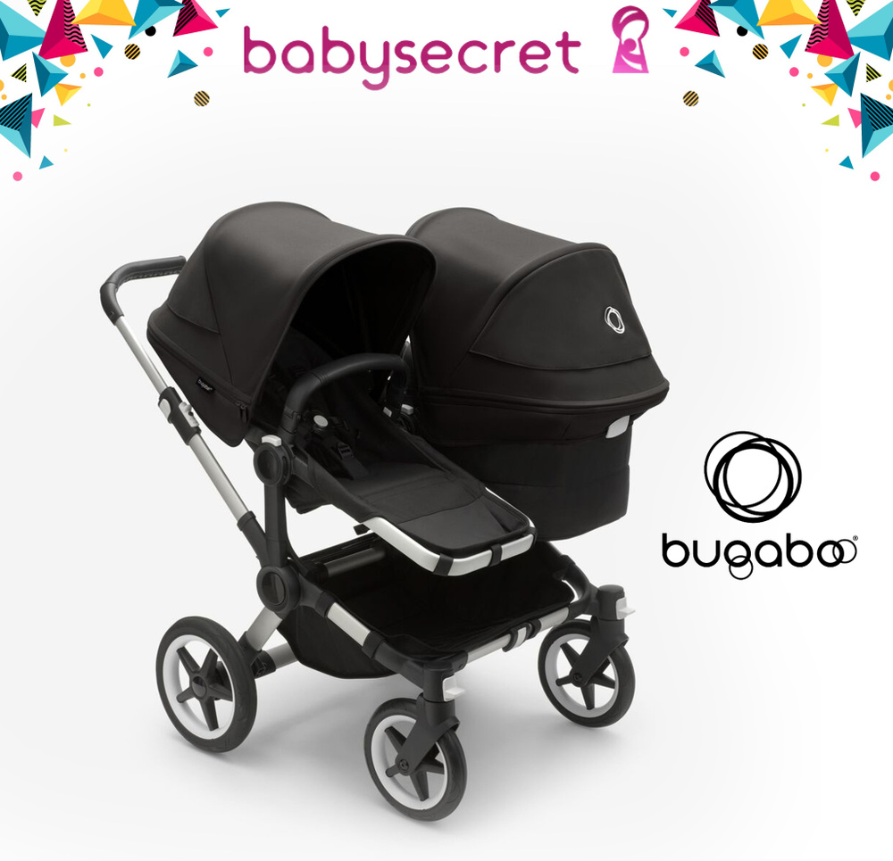 Детская коляска 2 в 1 для погодок Bugaboo Donkey5 Duo шасси Graphite (Midnight Black/Black)  #1