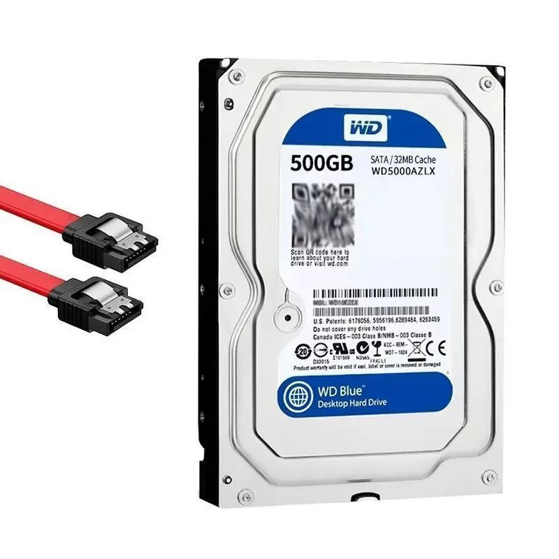 500 ГБ Внутренний жесткий диск Western Digital 蓝盘3.5 5400归档归档 ...
