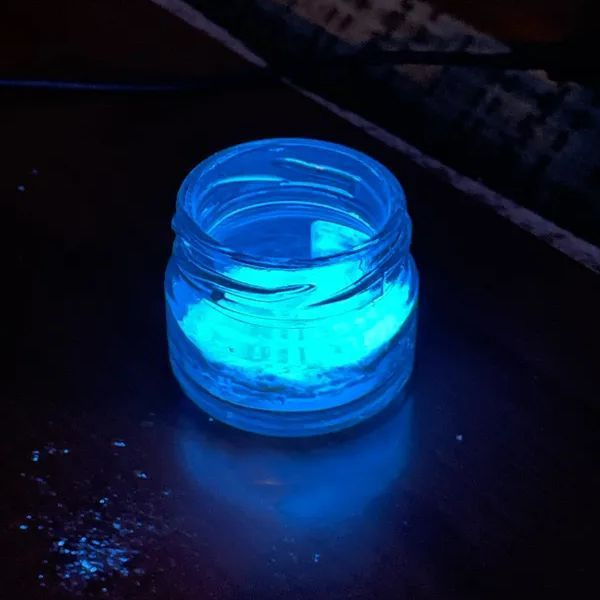 Краситель для эпоксидной смолы, пигмент люминофор Epoxy Master, сине ...