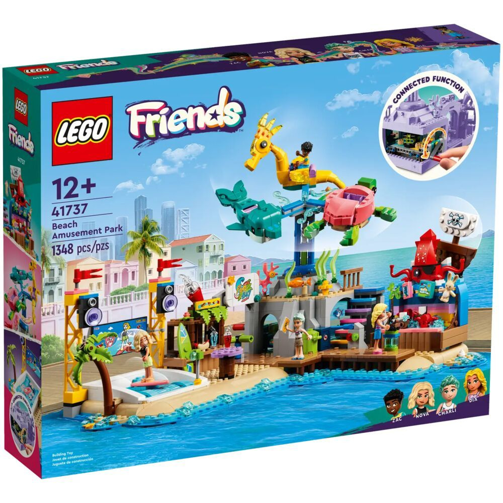 Пластиковый конструктор LEGO Friends Пляжный парк развлечений 41737 -  купить с доставкой по выгодным ценам в интернет-магазине OZON (1157017684)