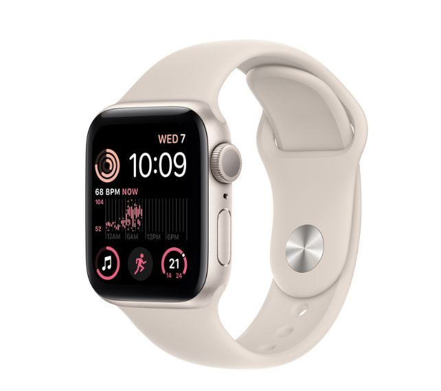 Apple Умные часы Watch SE 2022；GPS, 44mm, белый #1