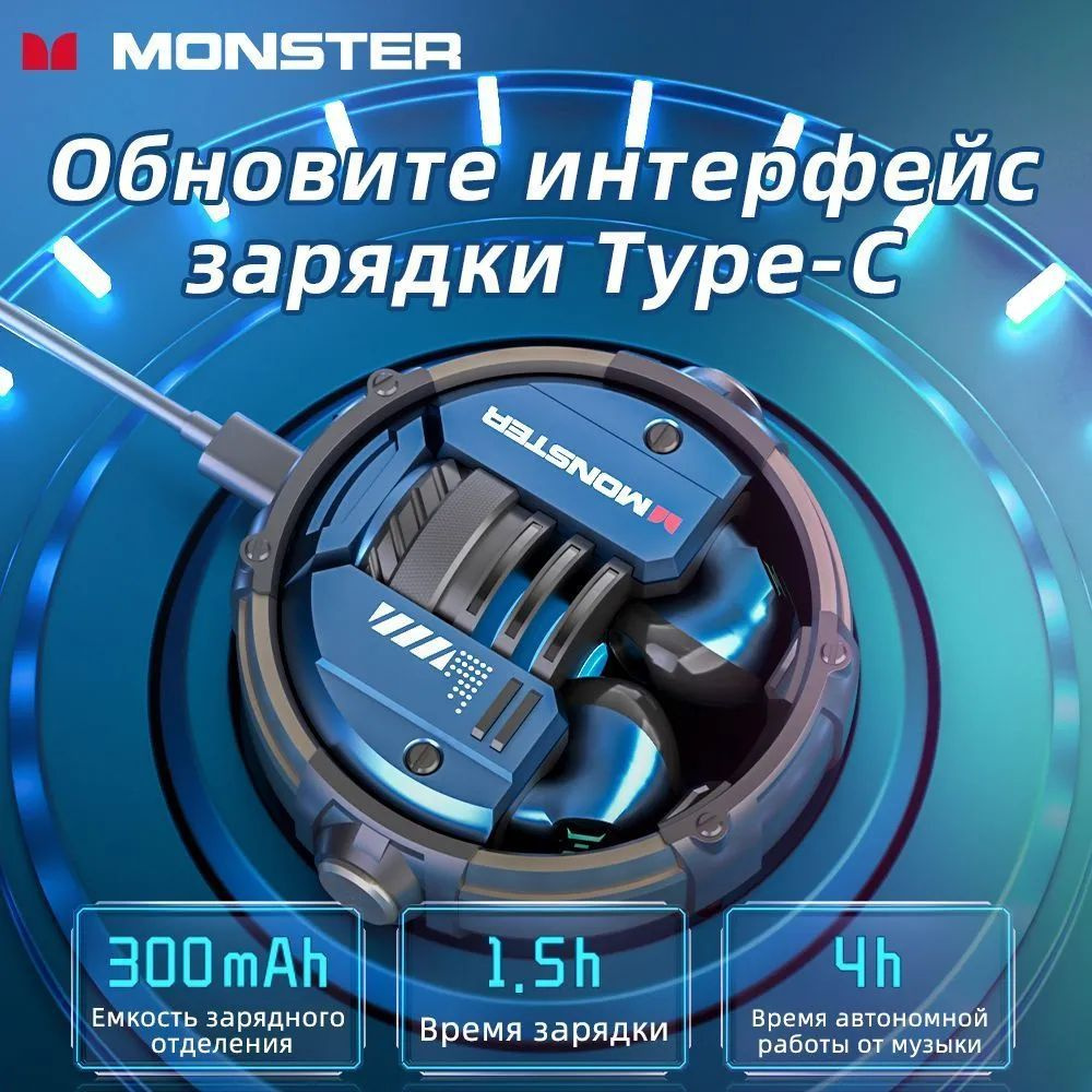 Наушники Внутриканальные Monster XKT10 - купить по доступным ценам в  интернет-магазине OZON (1038922042)