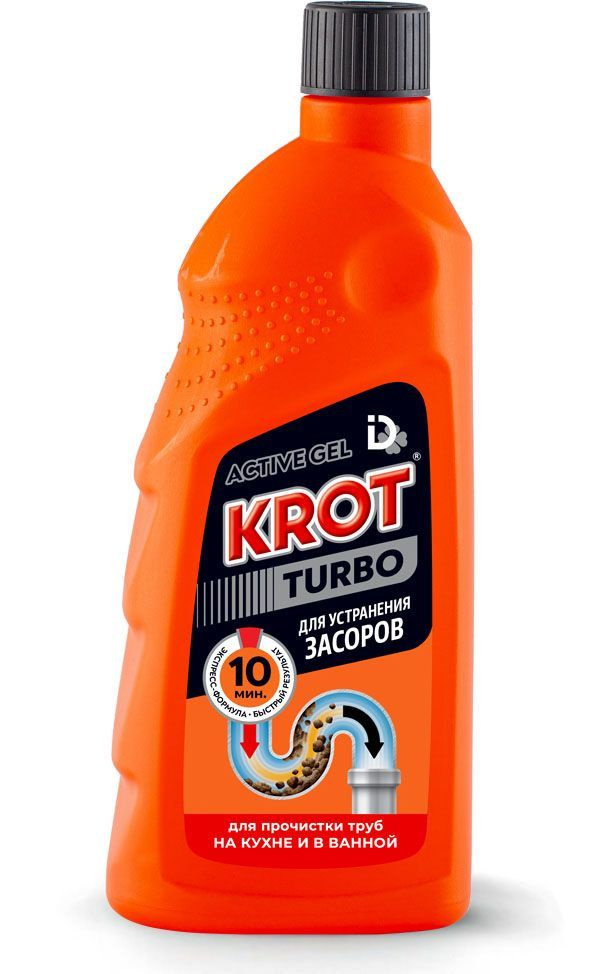 Гель для устранения засоров "KROT TURBO" 1000гр (4000023) #1